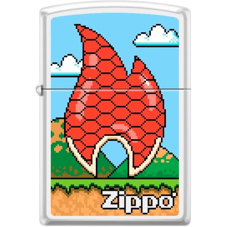 Zippo 2024 Zippo Custom 1Up Flame White Matte ZIP-214CI411328